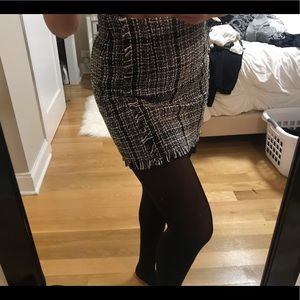 Tweed skirt.